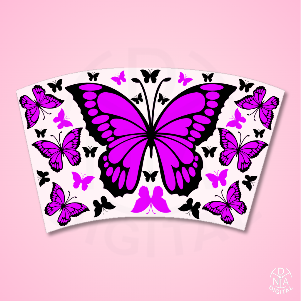 Butterflies Starbucks cup svg, butterfly Starbucks 24oz