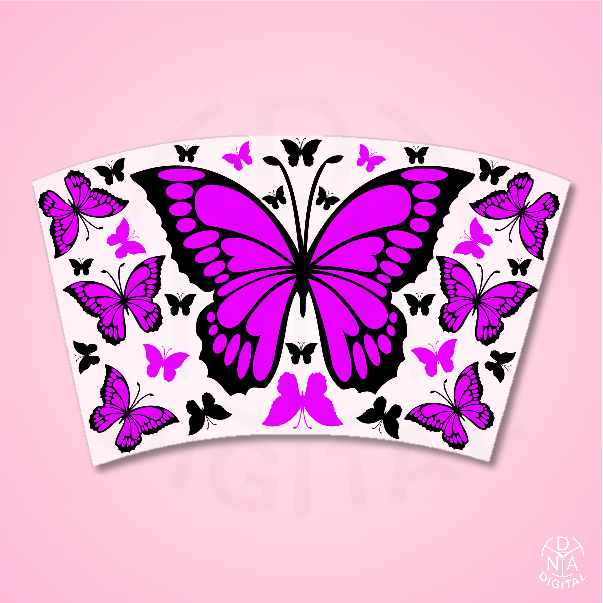 Butterfly Fields Starbucks Reusable Hot Cup – Twisted Magenta