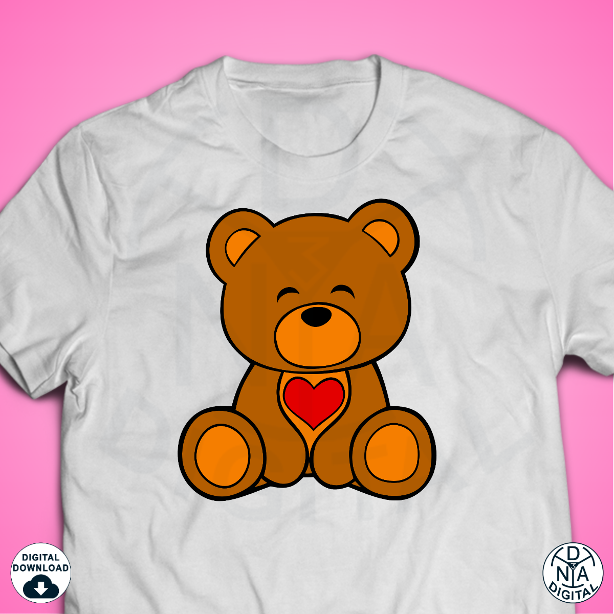 Teddy Bear SVG Design Instant Download